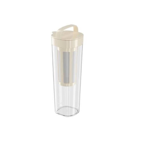 LIBANGRONG-888 Teeservice 1100 ml Kühlschrank-Kaltwasserkrug mit Deckel und Griff, Kaffee-Kaltbrühkrug, hochtemperaturbeständiger Saftkessel Teekannenset von LIBANGRONG-888