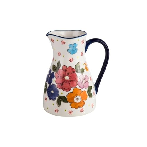 LIBANGRONG-888 Teeservice 2000ML Keramikkrüge mit Griff Kalter Wasserkocher großer Kapazität Dekorative Haushaltsvase for Blumenarrangements Teekannenset von LIBANGRONG-888