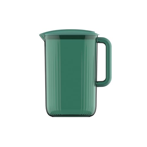 LIBANGRONG-888 Teeservice 2200 ml Haushaltskrug for kaltes Wasser mit Griff, Saftgetränkespender hoher Kapazität, hitzebeständiger Getränkekessel aus Kunststoff Teekannenset(Green) von LIBANGRONG-888