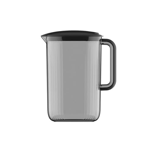 LIBANGRONG-888 Teeservice 2200 ml Haushaltskrug for kaltes Wasser mit Griff, Saftgetränkespender hoher Kapazität, hitzebeständiger Getränkekessel aus Kunststoff Teekannenset(Schwarz) von LIBANGRONG-888