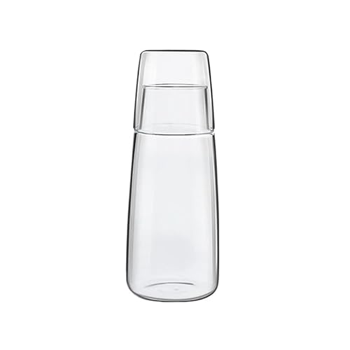 LIBANGRONG-888 Teeservice 750ml Glas Teekanne Set Heißes Kaltes Wasser Picter Transparente Wasserkaraffe Mit Glastasse Home Bedside Water Wasserkocher Teekannenset(Transparent) von LIBANGRONG-888