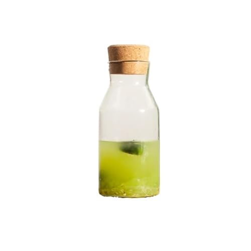 LIBANGRONG-888 Teeservice Borosilikat-Wasserkrug, Glasflasche for kalt gebrühten Tee mit Korken, Vorratsbehälter for Obstwein, 800 ml/1200 ml Teekannenset(800ml) von LIBANGRONG-888