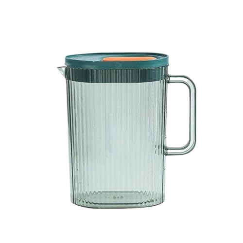 LIBANGRONG-888 Teeservice Wasserkrug mit Deckel, 2, l, Saftbehälter, Wasserkocher for Wasser, Eistee, Saft, Milch Teekannenset(Green) von LIBANGRONG-888