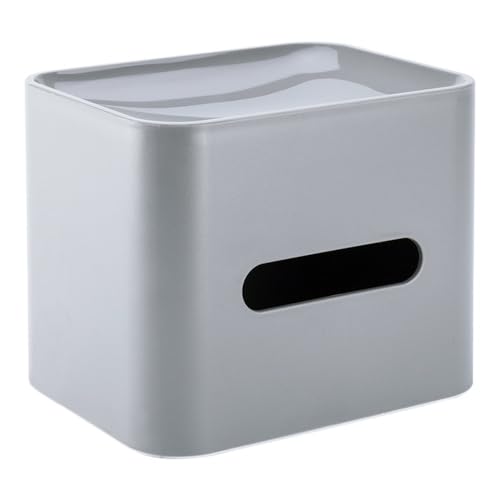 Taschentuchbox-Halter Taschentuchbox mit oberer Ablagefläche for Taschentuchhalter auf der Arbeitsplatte zu Hause Serviettenspender(Grigio) von LIBANGRONG-888