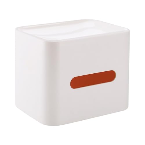 Taschentuchbox-Halter Taschentuchbox mit oberer Ablagefläche for Taschentuchhalter auf der Arbeitsplatte zu Hause Serviettenspender(Weiß) von LIBANGRONG-888