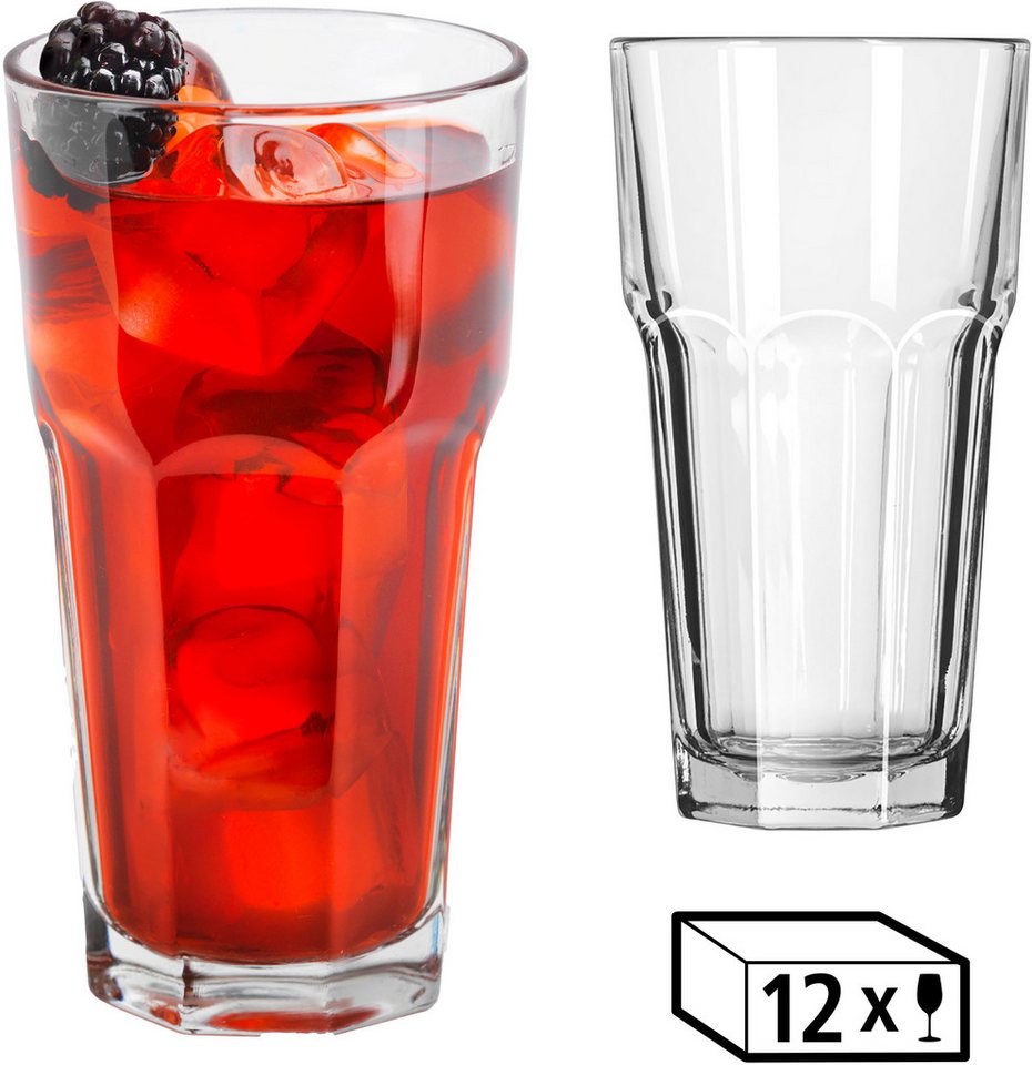 LIBBEY Gläser-Set Cooler Glas -GIBRALTAR- 473 ml, Ø: 8,5 cm, H: 16 cm, 12er Set, Glas, hochwertig verarbeitet, im modernen Design LIBBEY Gläser-Set Cooler Glas -GIBRALTAR- 473 ml, Ø: 8,5 cm, H: 16 cm, 12er Set, Glas, hochwertig verarbeitet, im modernen Design von LIBBEY