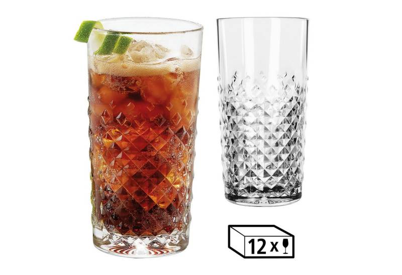 LIBBEY Gläser-Set Libbey Beverage Glas, 12er Set -OCULAR-, Glas, 414 ml, hochwertig verarbeitet, im modernen Design von LIBBEY