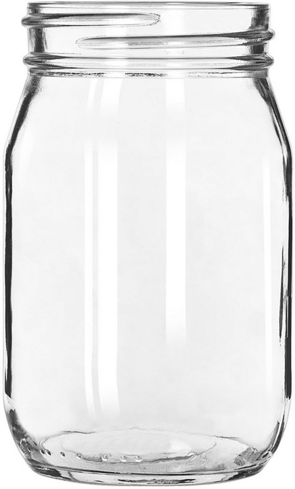 LIBBEY Gläser-Set Libbey Trinkglas, 12er Set -DRINKING JARS-, Glas, 473 ml, hochwertig verarbeitet, im modernen Design von LIBBEY