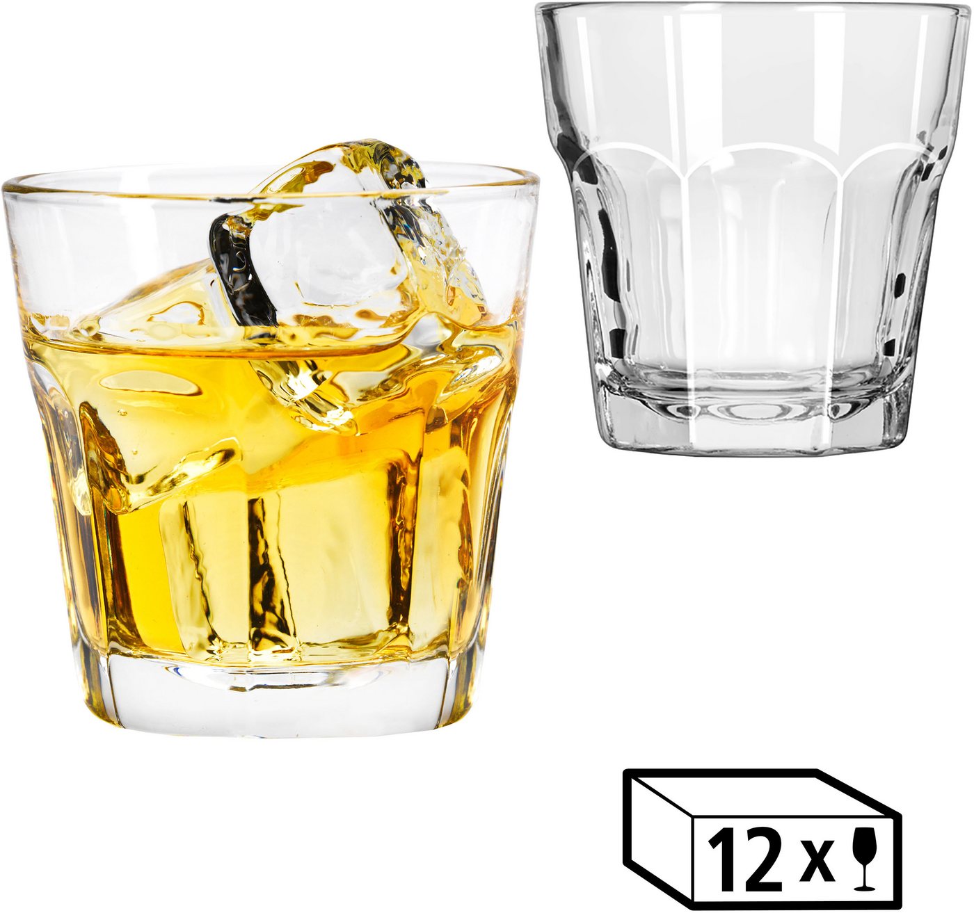 LIBBEY Gläser-Set Rocks Glas -GIBRALTAR- 207 ml, Ø: 8 cm, H: 8 cm, 12er Set, Glas, hochwertig verarbeitet, im modernen Design LIBBEY Gläser-Set Rocks Glas -GIBRALTAR- 207 ml, Ø: 8 cm, H: 8 cm, 12er Set, Glas, hochwertig verarbeitet, im modernen Design von LIBBEY