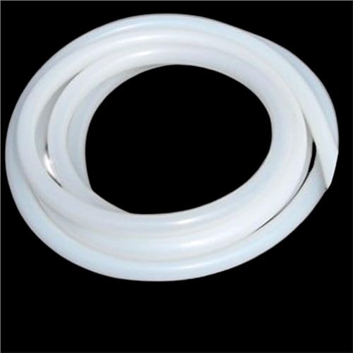 Hochwertiger weißer Silikonschlauch for Heimbrauen, flexibler Gummischlauch, Durchmesser 4–16 mm, 1 Meter(4X2MM) von LIBCAM