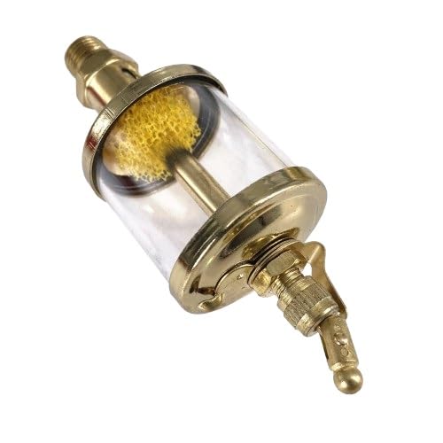 Nadelventil-Ölbecher, M10 M12 M14 M16 Sichttropföler, Ölbecher mit metrischem Außengewinde for industrielle Schmierung(M10x1x16ml) von LIBCAM