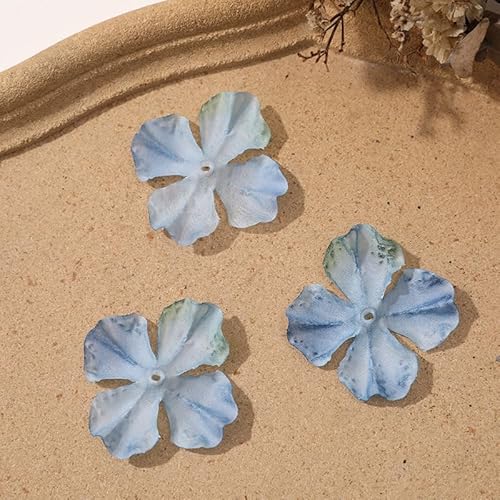 LIBERGA 100 Stück 5cm Kunstblumen Kleidung Dekoration Zubehör, 4 Blütenblätter, Blumenköpfe Zur Herstellung Von Haarschmuck, Blau LIBERGA 100 Stück 5cm Kunstblumen Kleidung Dekoration Zubehör, 4 Blütenblätter, Blumenköpfe Zur Herstellung Von Haarschmuck, Blau von LIBERGA