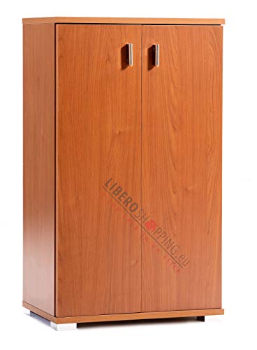 Kabinett Schuhschrank in Holz mit Zwei Türen Lello Wohnzimmer Schlafzimmer (Kirsche) von LIBEROSHOPPING.eu - LA TUA CASA IN UN CLIK