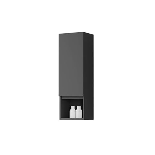 LIBEROSHOPPING.eu - LA TUA CASA IN UN CLIK Halbsäule mit 1 Tür und tiefem Wohnfach H90 (Tür links, Graphit matt) von LIBEROSHOPPING.eu - LA TUA CASA IN UN CLIK