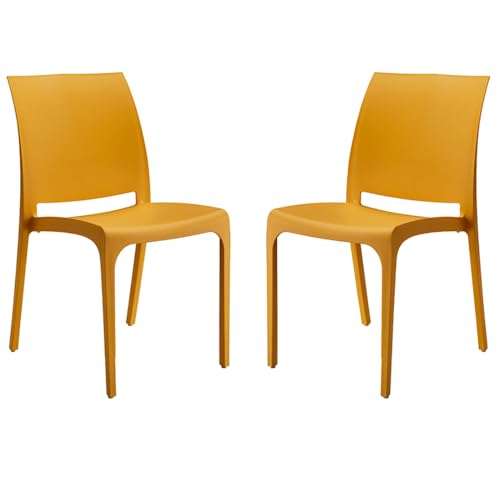 Moderner Stapelstuhl aus Polypropylen, für den Innen- und Außenbereich, Garten, Bar, Küche, Modell Volga (Senf 2 Moderner Stapelstuhl aus Polypropylen, für den Innen- und Außenbereich, Garten, Bar, Küche, Modell Volga (Senf 2 von LIBEROSHOPPING.eu - LA TUA CASA IN UN CLIK