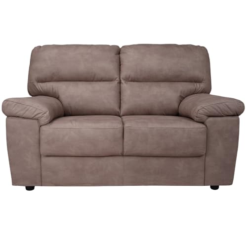 Mozart 2-Sitzer-Sofa aus Stoff, elegant und bequem, Füllung aus Polyurethan, perfekt für Wohnzimmer, Büro oder Arbeitszimmer, pflegeleicht und strapazierfähig von LIBEROSHOPPING.eu - LA TUA CASA IN UN CLIK