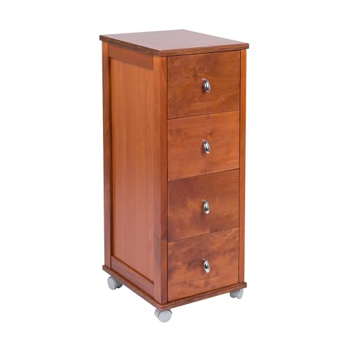 POKERINO Kommode aus Holz mit 4 Schubladen (Kirschbaum) von LIBEROSHOPPING.eu - LA TUA CASA IN UN CLIK