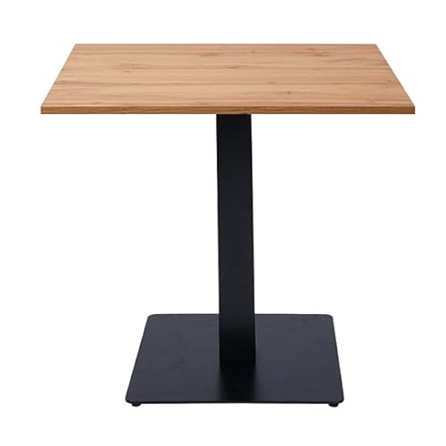 Quadratischer Bar-Tisch mit zentraler Basis aus Metall und strapazierfähiger laminierter Platte – ideal für Lokale, Restaurants, Pubs, Verwendung im Innen- oder überdachten Außenbereich (Gamba von LIBEROSHOPPING.eu - LA TUA CASA IN UN CLIK