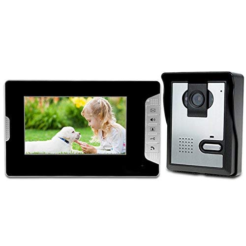LIBO 7 Zoll wasserdichte Video Gegensprechanlage verdrahtete Video Türsprechanlage Intercom Digital HD Monitor IR Nachtsicht Kamera für Haustür Eintrag System von LIBO Smart Home
