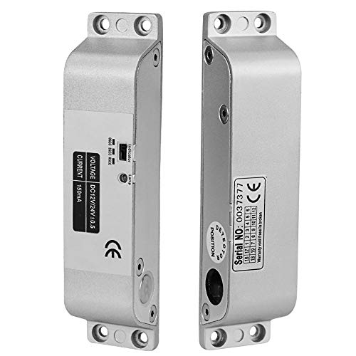 LIBO Elektrische Drop Bolt Lock DC 12 V Fail Safe NC Modus Elektronische Türschloss für Zugangskontrolle Sicherheitssystem mit Zeitverzögerung von WITPOCE