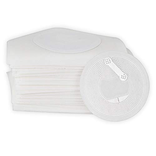 LIBO RFID NFC Aufkleber MF Classic 1 K Tags konform IC mit 1 K User-Speicher 13.56 MHz ISO 14443 A Etiketten Dia. 25 mm (100 Stück) von LIBO Smart Home