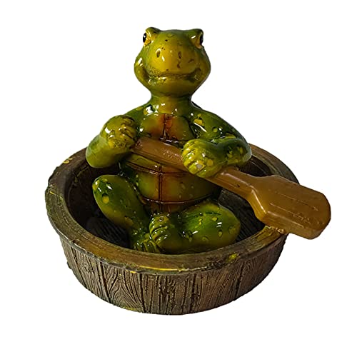 LIBOOI Harz Schwimmende Frosch Statue, Frosch Garten Statue, Wasser Schwimmende Teich Dekoration, Frösche Skulptur für Outdoor Garten Teich Hof von LIBOOI