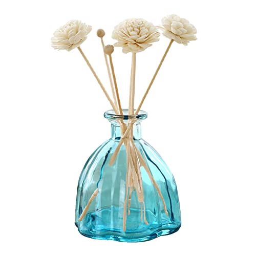 LIBOOI Nachfüllbare klare Glasdiffusor-Flasche, Aromatherapie-Behälter, für DIY-Ersatz, Schilfrohr-Diffusor-Sets, ätherische Öle, Basteldekoration von LIBOOI