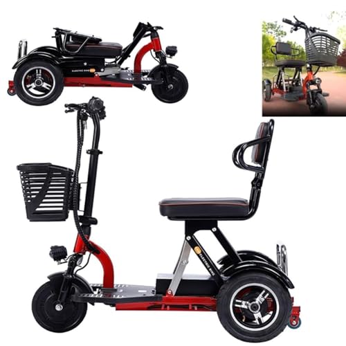 2025 Neue Faltbarer Mobilitätsroller 3 Räder, Rollstuhl Faltbar Leicht Rollator 3 Räder,Zusammenklappbarer Mobilitätsroller,Für Senioren, Erwachsene, Behinderte Ältere Menschen Red 2025 Neue Faltbarer Mobilitätsroller 3 Räder, Rollstuhl Faltbar Leicht Rollator 3 Räder,Zusammenklappbarer Mobilitätsroller,Für Senioren, Erwachsene, Behinderte Ältere Menschen Red von LIBRACTA