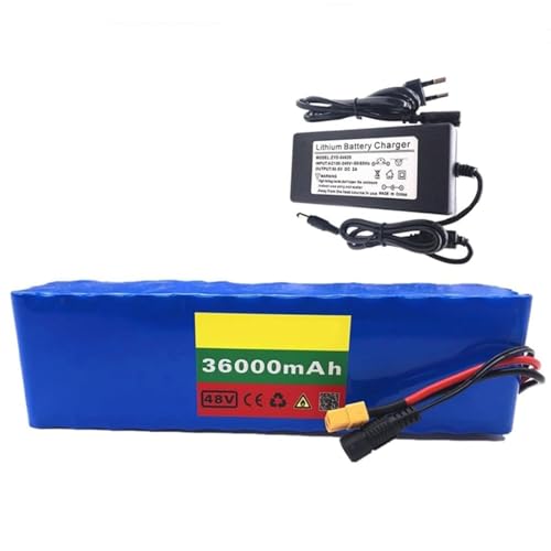 48 V 36Ah 13S3P Lithium-Ionen-Akku Für Elektrofahrräder Mit Ladegerät Und Integriertem BMS-Schutz Ideal Für 200 –1500 W Elektrofahrrad Motor Stecker von LIBRACTA