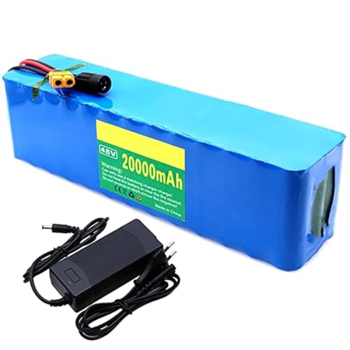 E-Bike Pedelec Akku 48V 20Ah Ebike Battery Pack 13S3P Rechargeable Li-Ion Battery Eingebauter BMS PVC-Akku Mit Ladegerät BMS T Plug von LIBRACTA