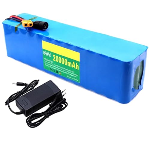 E-Bike Pedelec Akku 48V 20Ah Ebike Battery Pack 13S3P Rechargeable Li-Ion Battery Eingebauter BMS PVC-Akku Mit Ladegerät BMS XT60 Plug von LIBRACTA