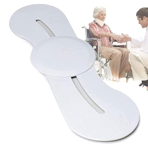 LIBRACTA Slide Transfer Board, Gekrümmte Schiebetübertragungsbrett Easy Rollstuhl Gleitbrett Mit Drehscheibe, Pflege Rutschbrett, Umsetzhilfe Für Transfers Zwischen Rollstuhl, Bett, Auto, Bis 180 Kg von LIBRACTA