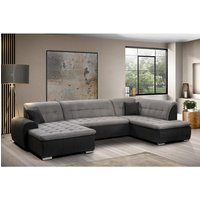 Wohnlandschaft Edard new schwarz grau B/H/T: ca. 348x85x197 cm von XXXL