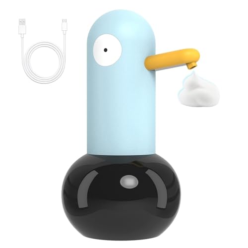 Automatischer Schaumseifenspender, Niedliches Cartoon-Enten-Design, Berührungsloser Schaumseifenspender, Automatischer Handseifenspender für das Badezimmer, Arbeitsplatte, (Typ 1) von LICAEVEY