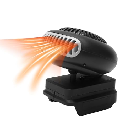Kleine Raumheizung, 2 Gänge, Tragbare Batteriebetriebene Elektrische Heizung für Büro, Schreibtisch, Innenbereich, 170 W, Leiser Betrieb (schwarz) von LICAEVEY