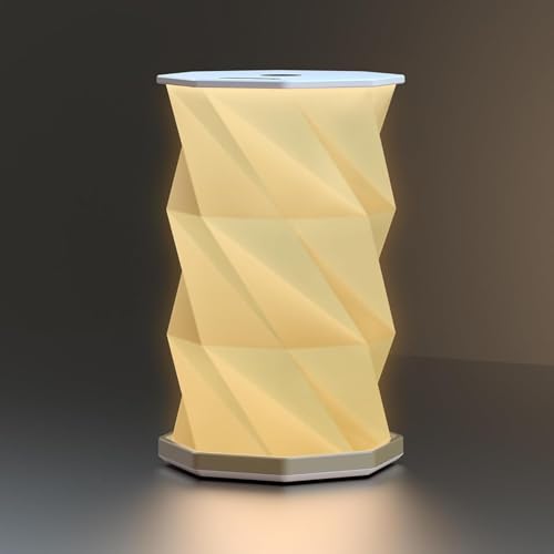 LICAEVEY Nachttischlampe für Schlafzimmer mit USB-Anschluss, Drehbare, Faltbare Nachttischlampe aus Papier mit Touch-Steuerung für Wohnzimmer, Wohnheim, Zuhause, Kinderzimmer und Wohnheim LICAEVEY Nachttischlampe für Schlafzimmer mit USB-Anschluss, Drehbare, Faltbare Nachttischlampe aus Papier mit Touch-Steuerung für Wohnzimmer, Wohnheim, Zuhause, Kinderzimmer und Wohnheim von LICAEVEY