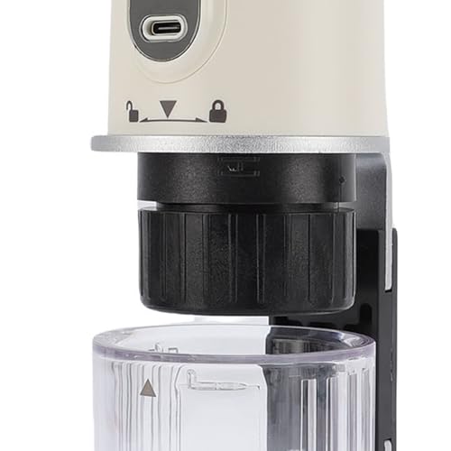 LICAEVEY Tragbare Kaffeemaschine, Reisekaffeemaschine, 100 Ml, Leichte 550 G, Tragbares Design mit Typ -C -Aufladung für Wanderfischereipicknicks und Arbeitsplatzbrauen (WHITE) von LICAEVEY