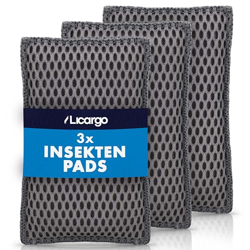 LICARGO® Insektenschwamm (3 Stück) - löst Insektenreste schonend & effektiv von Glas, Lack & Kunststoff - garantiert kratzerfreie Reinigung mit Fliegenschwamm Auto - 13x8 cm - 3X Insekten Pad von LICARGO