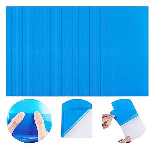 20 Stück Selbstklebende Reparaturflicken Pool für Schwimmbäder, Reparatur-Pool-Flicken, PVC-Reparaturset Pool, Pool-Flicken, Selbstklebend Unterwasser, Klebe-Flicken Pool für Wasserbett, Pool, Blau von LICHENGTAI