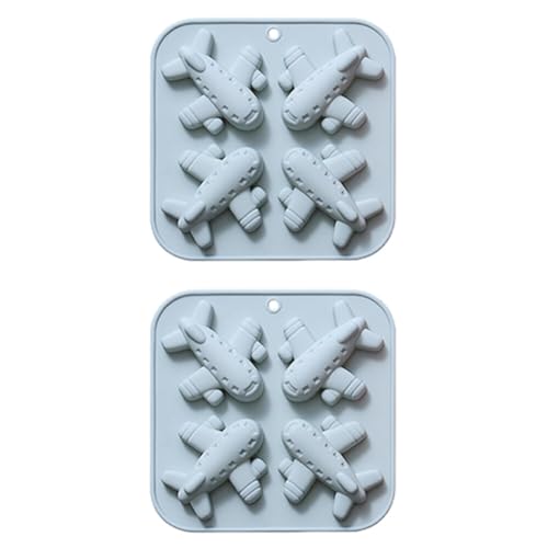 LICHENGTAI 2 Stück Silikon Backformen, Flugzeug geformt Eiswürfelform aus Silikon Wiederverwendbare Schokoladenform Kuchenform, Kuchen Formen für DIY hausgemachte Handwerk LICHENGTAI 2 Stück Silikon Backformen, Flugzeug geformt Eiswürfelform aus Silikon Wiederverwendbare Schokoladenform Kuchenform, Kuchen Formen für DIY hausgemachte Handwerk von LICHENGTAI