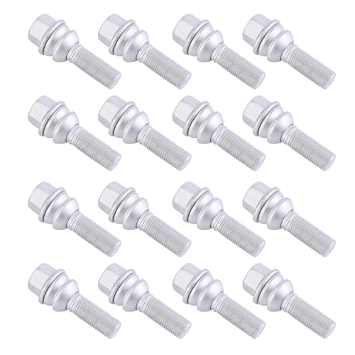 LICHENGTAI 20 Stück Radbolzen Radschraube M14 x 1,5mm Kompatibel mit Audi Q7 4LB 2006–2015 Amarok Multivan V Touareg Transporter V Bus Radschrauben Radbolzen Kugelbund von LICHENGTAI
