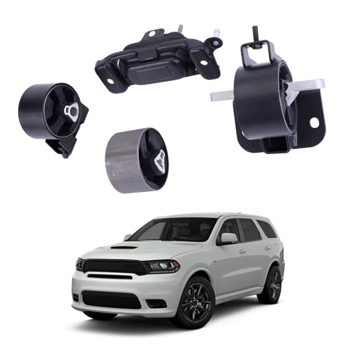 LICHENGTAI 4x Motorhalterungen Kompatibel für Chrysler Grand Voyager RT 2.8 CRD 2008-2015, Motorhalterungs Set 4880387AA, 4880603AA, 4880496AB, 5110503AC Getriebelager Automatikgetriebe von LICHENGTAI