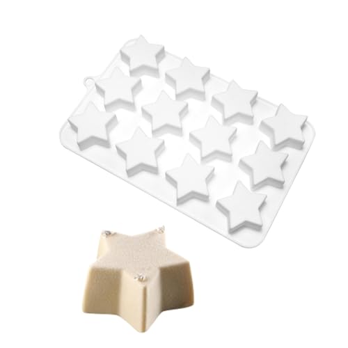 LICHENGTAI Fünfzackiger Stern Bonbonform, Silikon Schokoladenform DIY Backform Eiswürfelform Schokoladenform Sternförmige Silikonform für Süßigkeiten Schokolade Gelee LICHENGTAI Fünfzackiger Stern Bonbonform, Silikon Schokoladenform DIY Backform Eiswürfelform Schokoladenform Sternförmige Silikonform für Süßigkeiten Schokolade Gelee von LICHENGTAI