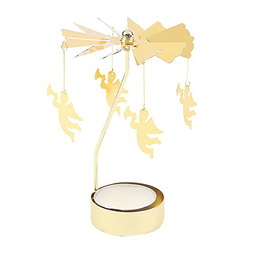 LICHENGTAI Karussell Teelichthalter Weihnachten Kerzenhalter Gold Teelichthalter Rotierender Kerzenhalter Eisen Kerzenständer für Valentinstag Deko Geschenk Hochzeit Dekoration Wohnzimmer Tischdeko LICHENGTAI Karussell Teelichthalter Weihnachten Kerzenhalter Gold Teelichthalter Rotierender Kerzenhalter Eisen Kerzenständer für Valentinstag Deko Geschenk Hochzeit Dekoration Wohnzimmer Tischdeko von LICHENGTAI