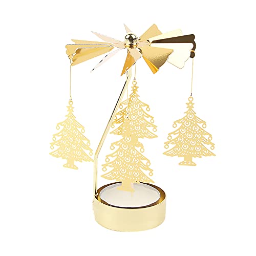 LICHENGTAI Karussell Teelichthalter Weihnachten Kerzenhalter Gold Teelichthalter Rotierender Kerzenhalter Eisen Kerzenständer für Valentinstag Deko Geschenk Hochzeit Dekoration Wohnzimmer Tischdeko LICHENGTAI Karussell Teelichthalter Weihnachten Kerzenhalter Gold Teelichthalter Rotierender Kerzenhalter Eisen Kerzenständer für Valentinstag Deko Geschenk Hochzeit Dekoration Wohnzimmer Tischdeko von LICHENGTAI