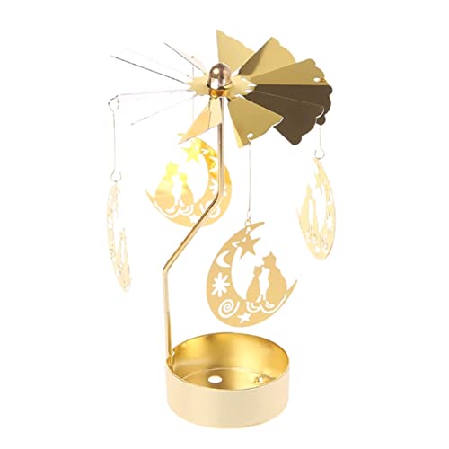 LICHENGTAI Karussell Teelichthalter Weihnachten Kerzenhalter Gold Teelichthalter Rotierender Kerzenhalter Eisen Kerzenständer für Valentinstag Deko Geschenk Hochzeit Dekoration Wohnzimmer Tischdeko LICHENGTAI Karussell Teelichthalter Weihnachten Kerzenhalter Gold Teelichthalter Rotierender Kerzenhalter Eisen Kerzenständer für Valentinstag Deko Geschenk Hochzeit Dekoration Wohnzimmer Tischdeko von LICHENGTAI
