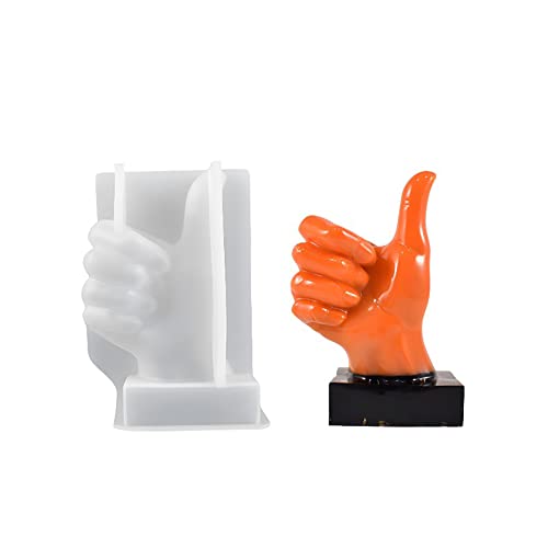 LICHENGTAI Kerzenform 3D Hand Kerzen Formen Candle Silikonform Epoxidharz Formen Gießform Gestikulieren Kerzenform zum Partybeleuchtung Thanksgiving für Herstellung von Handgemachte Seife von LICHENGTAI