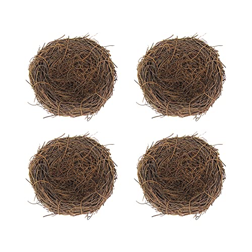 LICHENGTAI Rattan Ostern Vogelnest Deko Künstliches Osternest mit Vogelnest, Zubehör für Ostern, Basteln, Heimdekoration Ornamente für Zuhause, Oster Party, Foto Requisiten, Bastelbedarf von LICHENGTAI