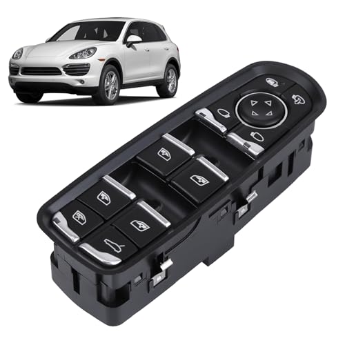 LICHENGTAI Schalter Fensterheber Vorne Links Kompatibel mit Porsche Cayenne 92A Macan 95B Panamera 970 Elektrischer Fensterheberschalter Electric Power Master Fensterschalter von LICHENGTAI