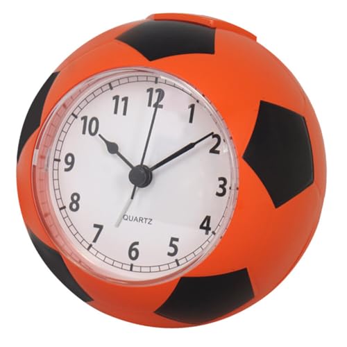 LICHENGTAI Schreibtischuhr, Wecker Analog Leise Ohne Ticken mit Schlummerfunktion, Klassisch Fußball Wecker Kleine Tischuhr Analog für Nachttisch Schlafzimmer Büro Kinder von LICHENGTAI